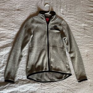 Nike Heather Gray Fleece Jacket XS